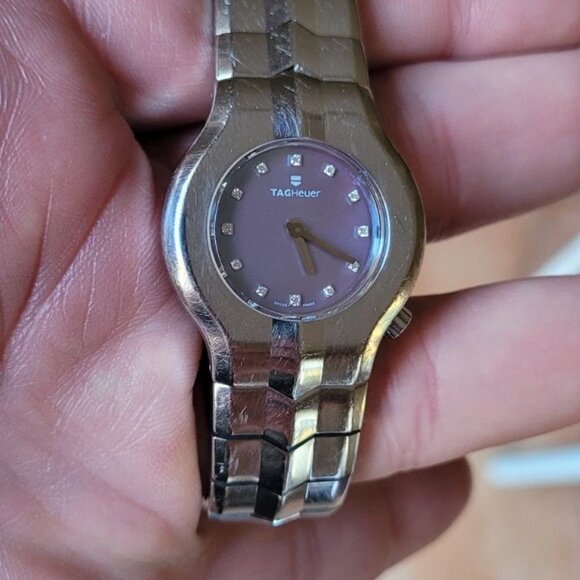 Tag Heuer WP131C.BA0751 Womens Alter Ego Series Watch Blue Pearl Diamonds Silver - Picture 5 of 16